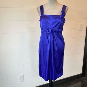 Evan Picone World Traveler African Violet Sleeveless Dress Women's Size 10